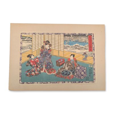 Utagawa Kunisada (Toyokuni III) (Japanese, 1786-1865) Woodcut on Paper from Faithful Images of The
