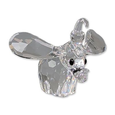 Swarovski Crystal Figurine, 1990 Disney Dumbo with Black Eyes