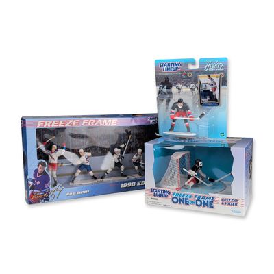 3pc Kenner Starting Lineup Wayne Gretzky Action Figures