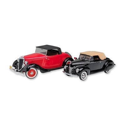 2pc Solido and Danbury Mint Ford Die-Cast Replica Cars