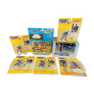 8pc NHL Kenner and Hasbro Starting Lineup Action Figure Collection