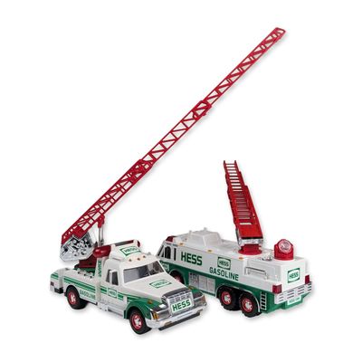 Two Hess Toy Emergency and Rescue Trucks