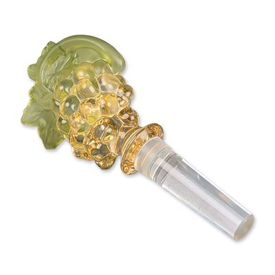 Mikasa Crystal Chablis Grape Cluster Wine Bottle Stopper