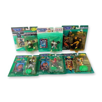 6pc Kenner Starting Lineup NFL Action Figure Collection