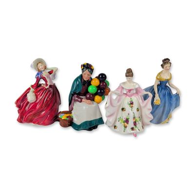 4pc Royal Doulton Porcelain Figurines