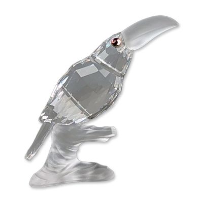 Swarovski Silver Crystal Figurine, Toucan
