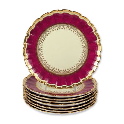 8pc Spode Copeland English Bone China Dessert Plates