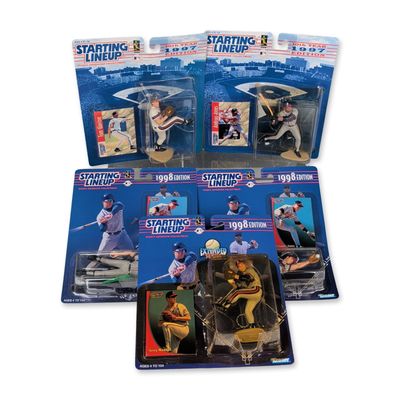 5pc Kenner 1990s Atlanta Braves Starting Lineup Figures