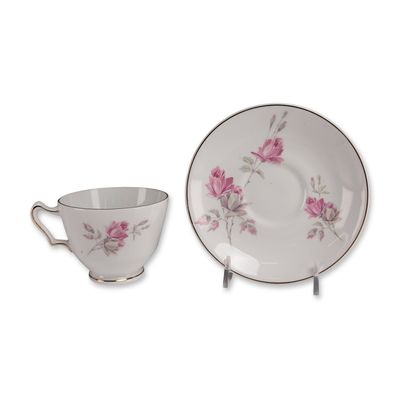2pc Crown Staffordshire Bone China Cup and Saucer