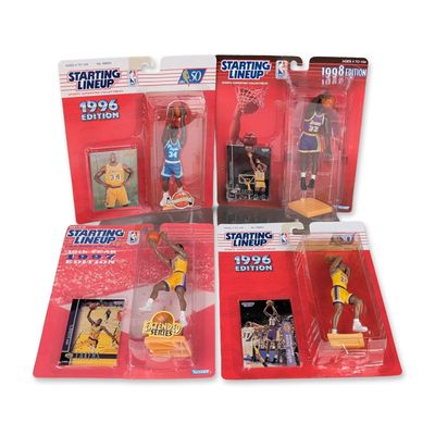 4pc Kenner Starting Lineup Los Angeles Lakers Action Figure Collection