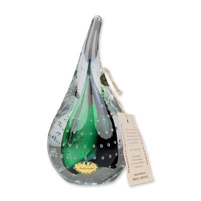 Adam Jablonski Art Lead Crystal Teardrop Paperweight