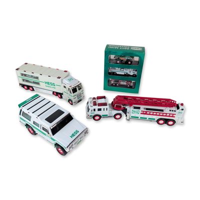 Collection of Hess Toy Trucks and Miniatures