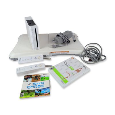 Nintendo Wii RVL-001 Console and Balance Board Bundle