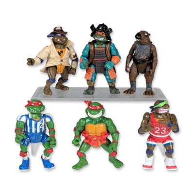 6pc Playmates TMNT Action Figures