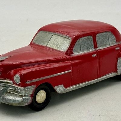 1950 Banthrico Chrysler Four Door Sedan Auto-Bank Promo Red.