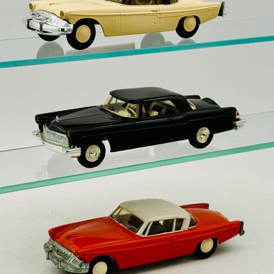 3 AMT Vintage Plastic 1950s Promotional Model Cars