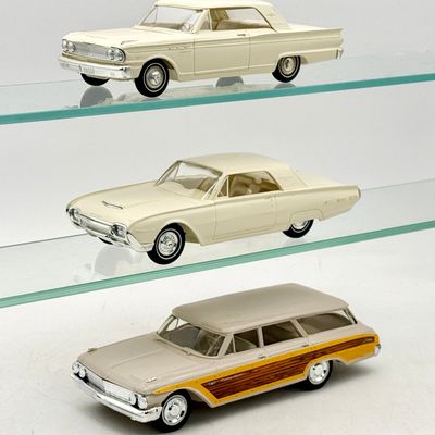 3 Vintage AMT 1962-1963 Ford Promotional Models