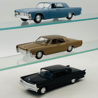 3 AMT Lincoln Continental Dealer Promotional Model Car Trio