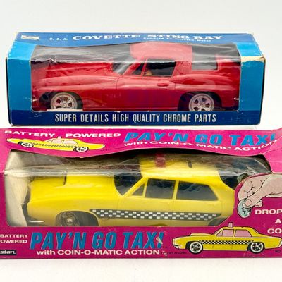 2 Cragstan Vintage Hong Kong Plastic Toy Cars