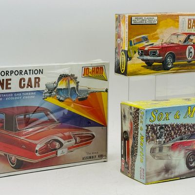 3 Factory Sealed Jo-Han and Aurora Automotive Model Kits