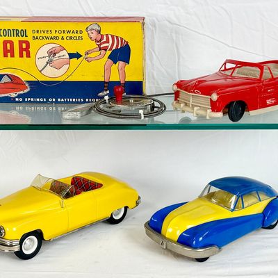 3 1950s Plastic Toy Cars