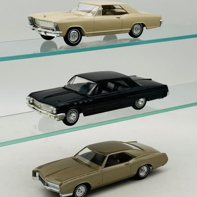 3 AMT Vintage Buick Dealer Promotional Model Cars