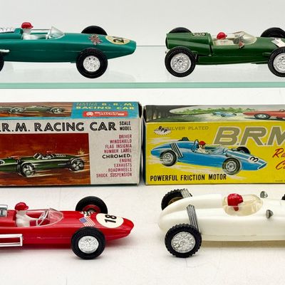 4 BRM Formula Racing Cars