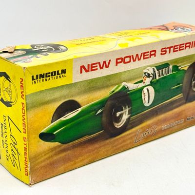 Lincoln International Lotus Indianapolis Battery-Operated Racing Car in Box