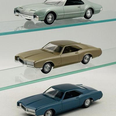 3 Vintage AMT/Jo-Han 1966 GM Promo Model Cars