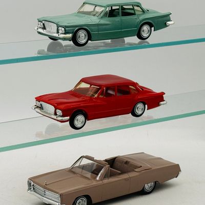 3 Jo-Han 1/25 Scale Chrysler and Plymouth Promotional Models