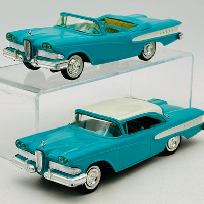 Two 1958 Edsel Pacers AMT Dealer Promotional Model Cars