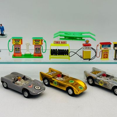 Lucky Toys Vintage Racing Cars and Service Toys