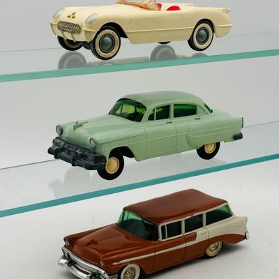 3 Product Miniature Company (PMC) Chevrolet Dealer Promotional Model Cars