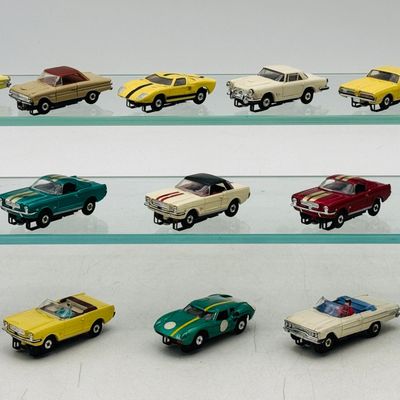 16 Aurora T-Jet HO Scale Slot Cars