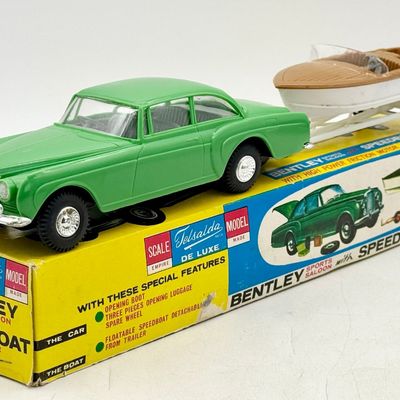 Telsalda 1961 Bentley Sports Saloon with Speedboat and Trailer Set
