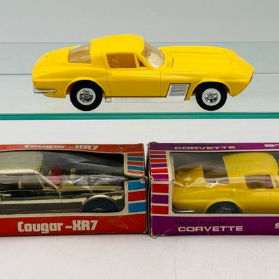 3 S.I.L. Hong Kong Friction Powered Plastic Model Cars