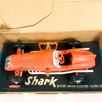 Remco Shark #610 Battery Driven U-Control Racing Car With Original Box