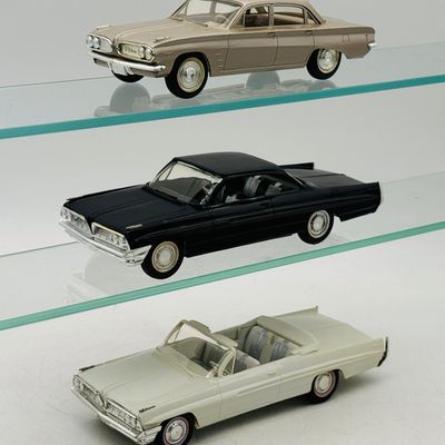 3 AMT 1961 Pontiac 1:25 Scale Dealer Promotional Models