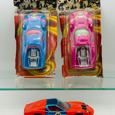 3 Vintage Durham/Larami Friction Cars