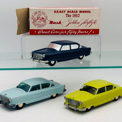 3 Product Miniature Co. 1953 Nash Ambassador Model Cars