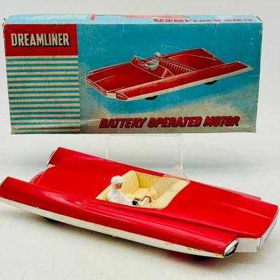 OK Toys #3352 1950s Battery Operated Space Age Dreamliner Car