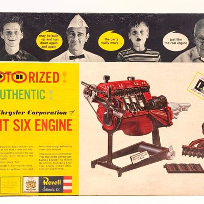 Revell Chrysler Corporation Motorized 1/4 Scale Slant Six Engine Kit