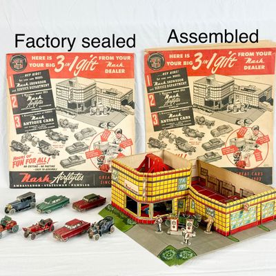 2 1953 Nash Motors 3-in-1 Promotional Play Sets with Envelopes