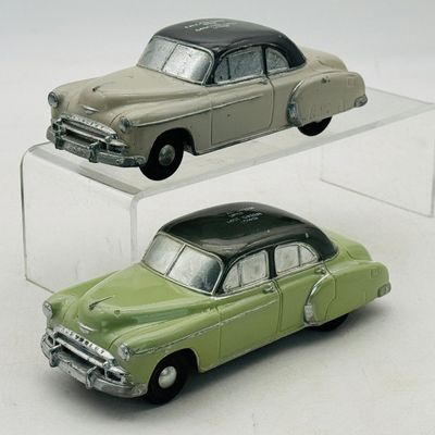 2 Banthrico Chevrolet Promotional Die-Cast Metal Banks
