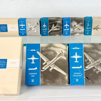 12 Wiking 1:200 vintage airplane lot