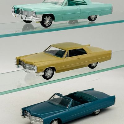 3 Jo-Han 1966 Cadillac de Ville Promotional Model Cars