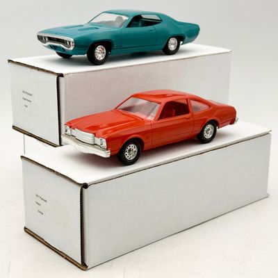 2 MPC 1970s Plymouth Promotional Model Cars