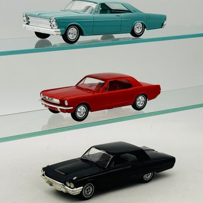 3 AMT Ford Promotional Model Cars, 1965-1966