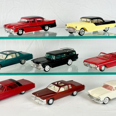 8 Jo-Han/X-EL Vintage Plastic Dealer Promotional Model Cars