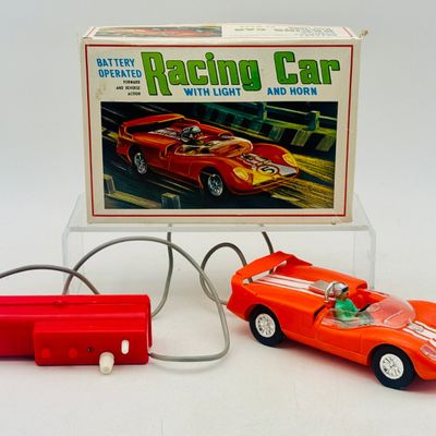 Marx Battery Operated Remote Control Racing Car with Original Box